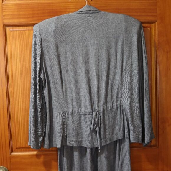 Michael Blair Gray Vintage Union Label Pantsuit Jacket & Pants Made in USA Sz 10 - Picture 2 of 15